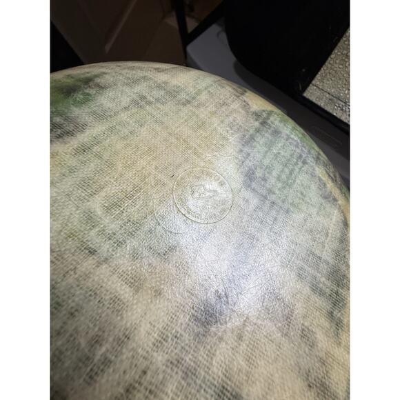 Vintage Artmor Fiberglass Bowl Lemons Fruit Design 13” Mid Century Modern MCM - Picture 7 of 7